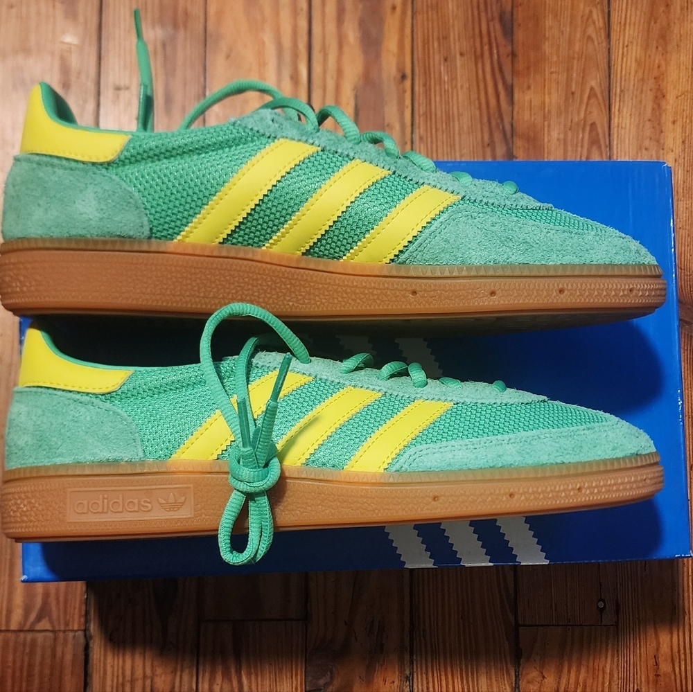 Adidas Handball Spezial Yellow On Green. M8/W9 NWT